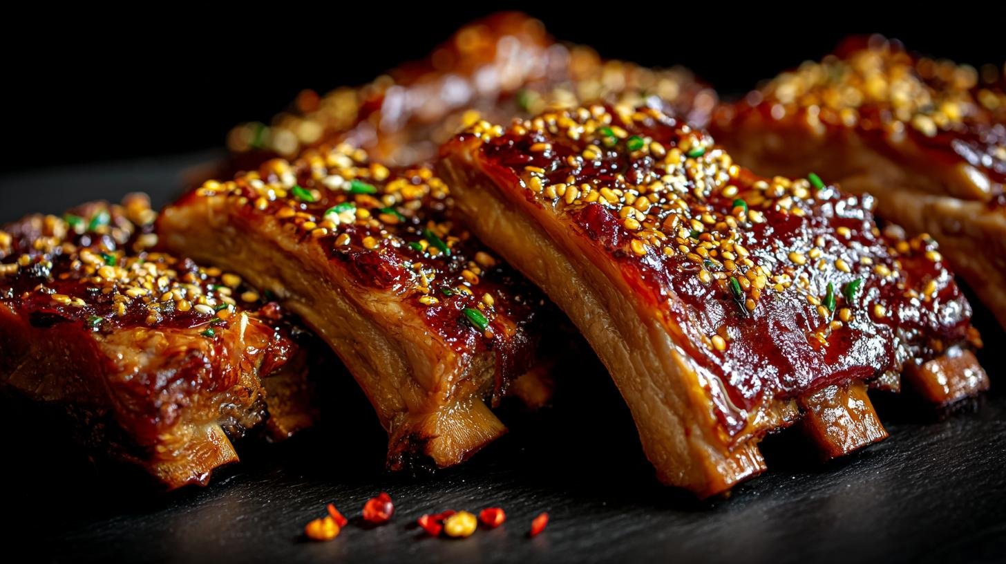 Vepřová žebírka s medem a hořčicí, lahodná a rychlá