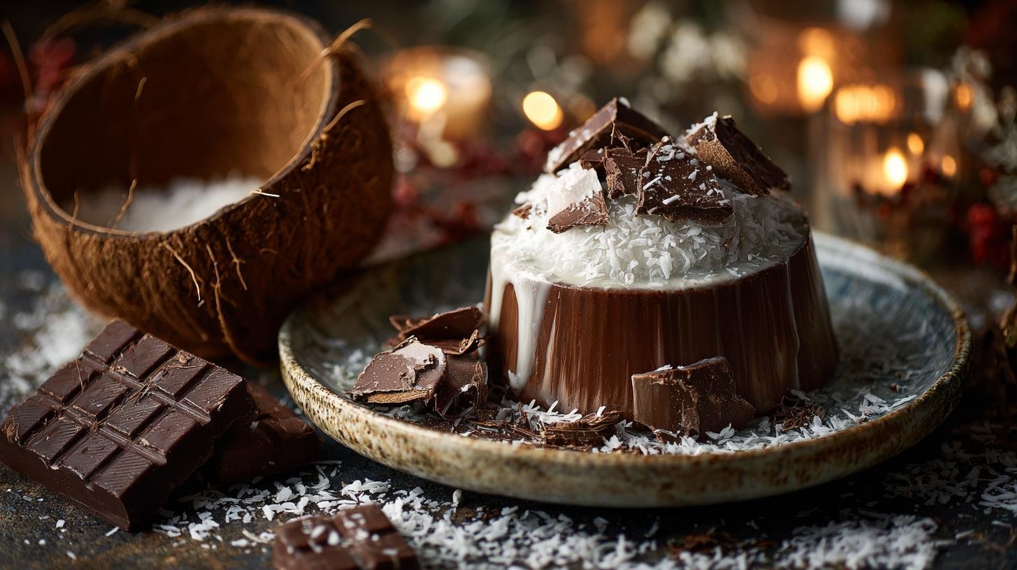 Kokosový krém s čokoládou přináší jistý efekt slavnostnosti