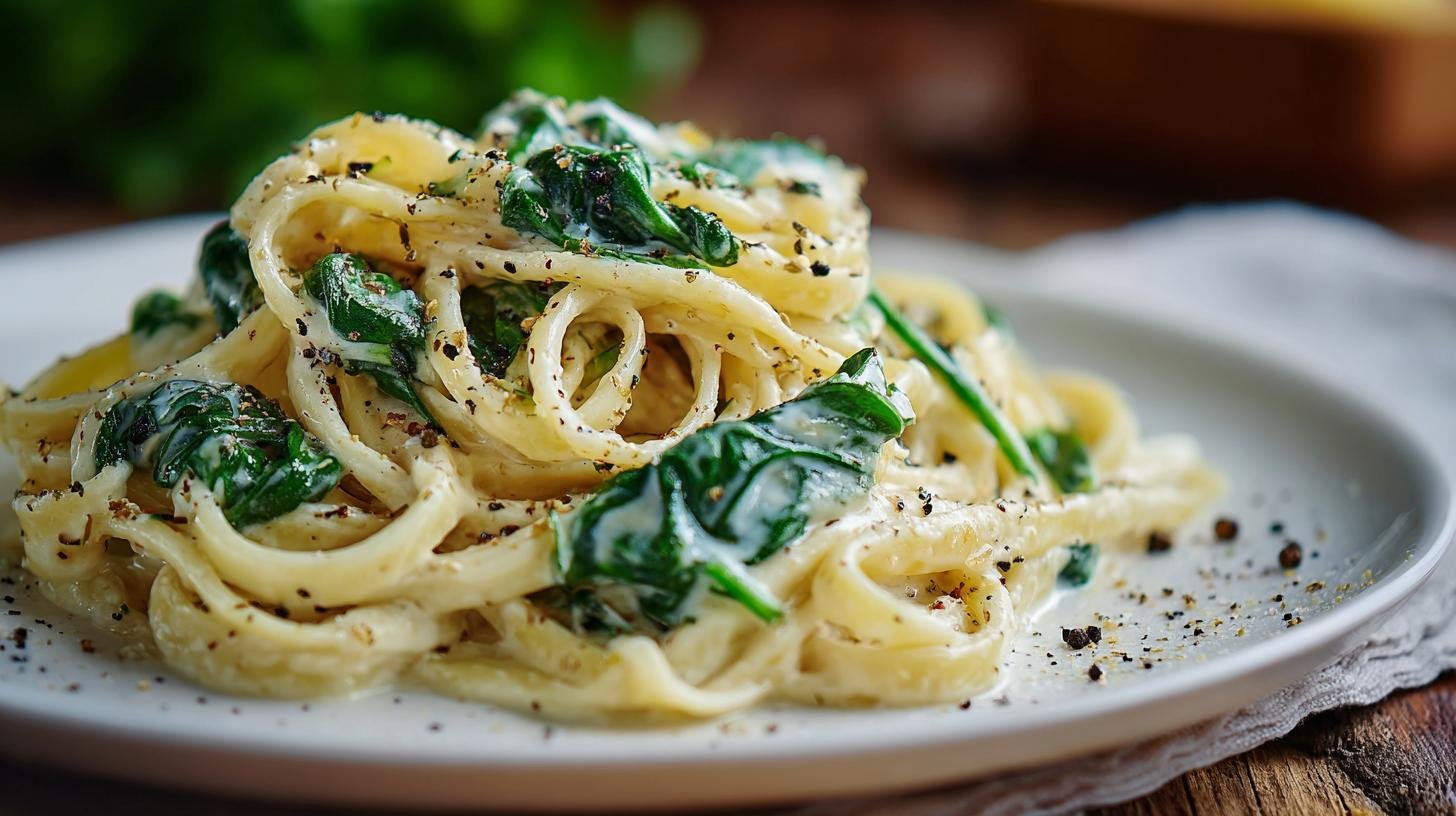 Smetanové těstoviny s máslem a špenátem jistý rychlý výsledek. Co z toho získáte