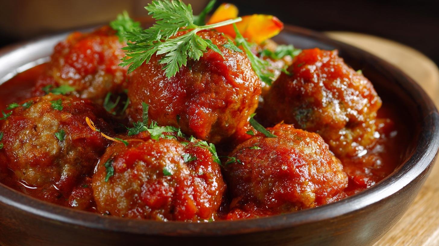 Masové kuličky v rajčatové omáčce bez drobení. Proč se kuličky obvykle drobí