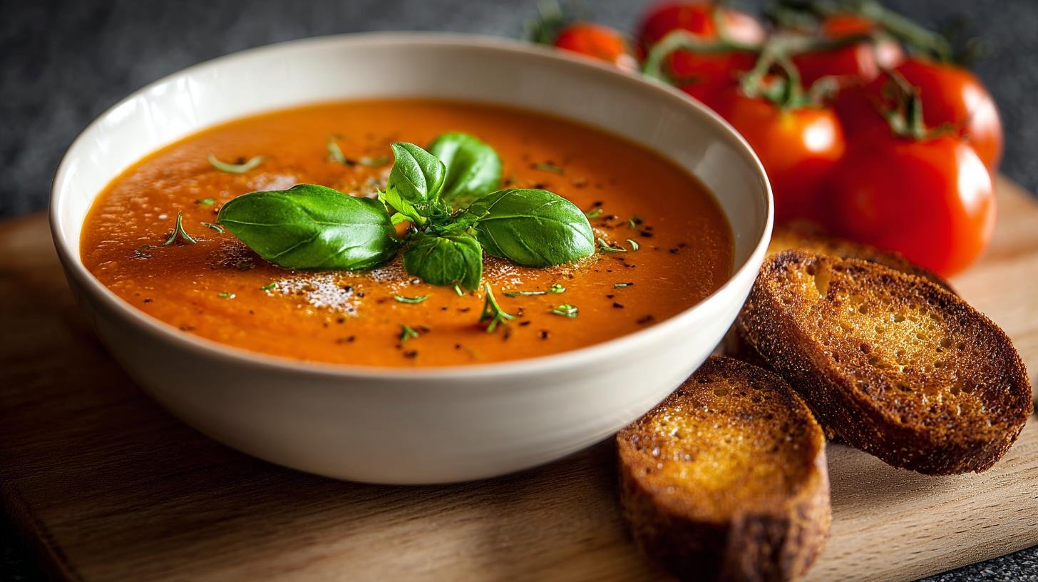 Rychlá rajská polévka z rajčat bez dlouhého vaření. Suroviny a rychlé kroky