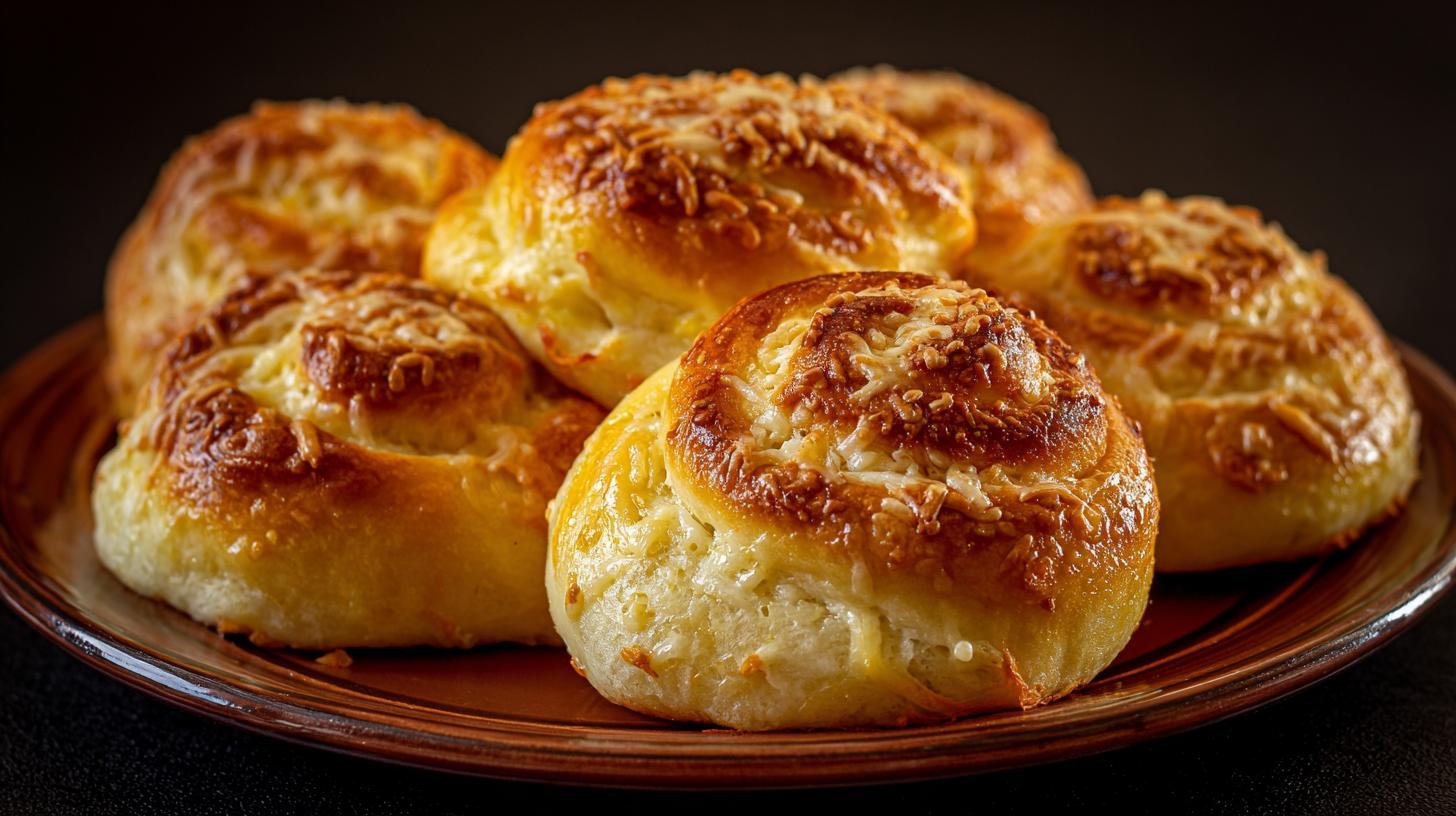 Rychlé sýrové bulky z hladké mouky bez čekání. Servírování a variace