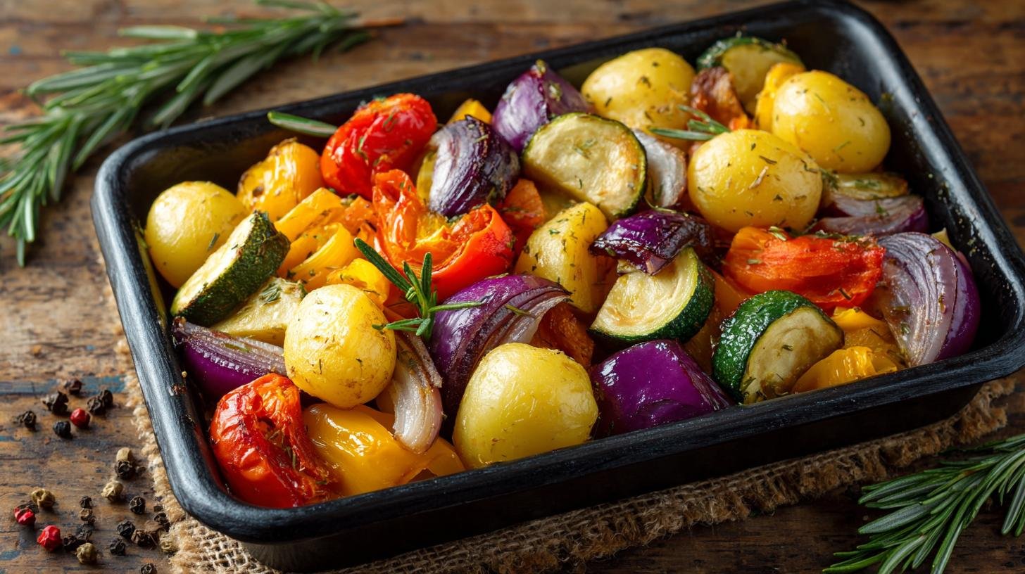 Pečená zelenina s bramborami snadný způsob, jak jíst vyváženě. Tipy na obměny a servírování