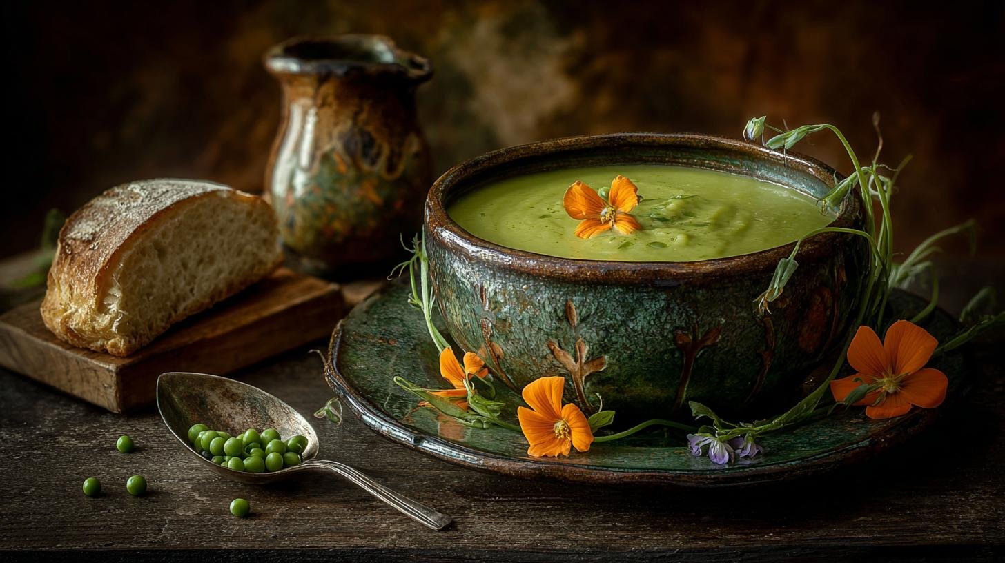 Hrášková polévka s mrkví a tipem pro sametový výsledek