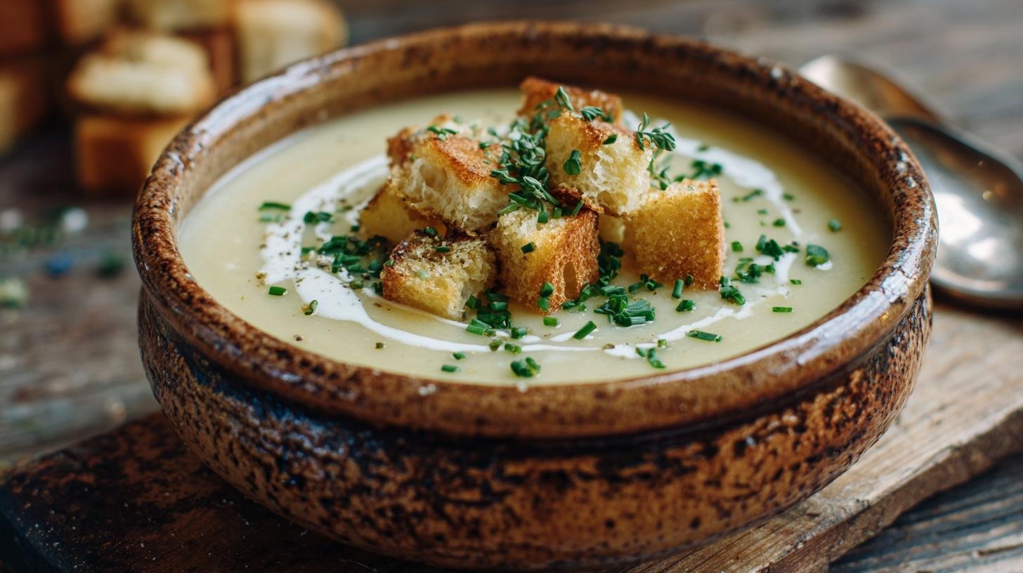 Rychlá česnečka s bramborami pro večery bez starostí