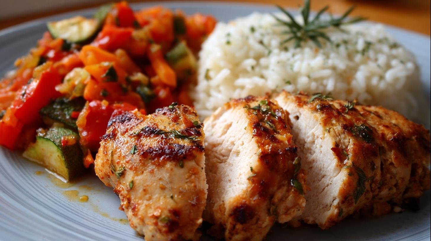 Šťavnaté kuřecí prso s rýží bez suchého masa. Rychlý postup: šťavné prso, dokonalá rýže