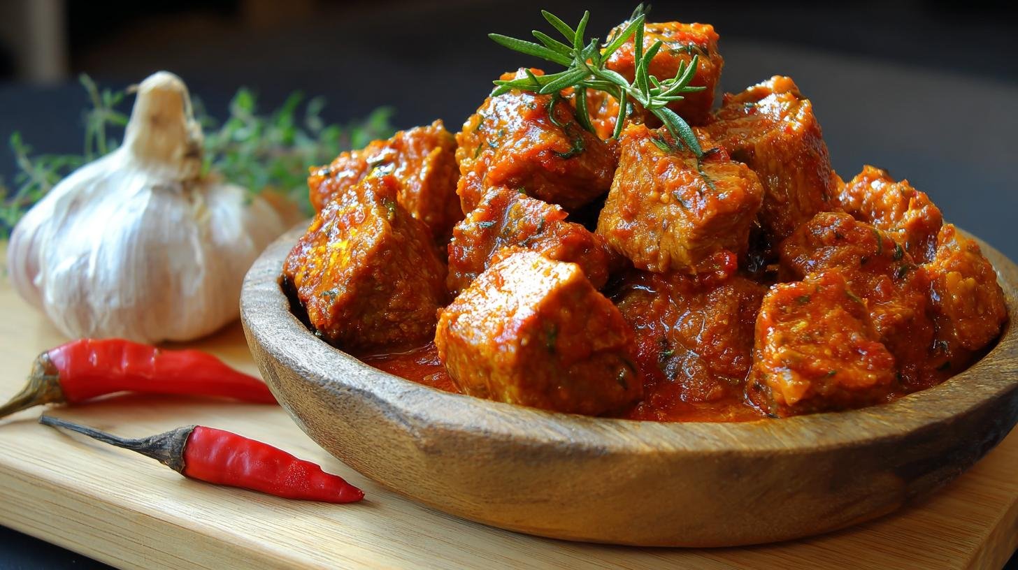 Vepřové kostky na paprice měkké rychlý trik. Bleskový tajný trik pro měkkost