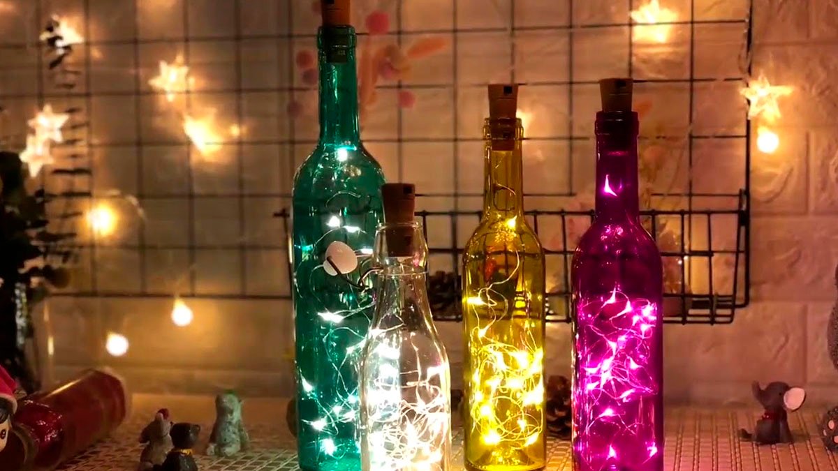 Recyklace: zachraňte láhev od šampaňského a proměňte ji v nádhernou novoroční dekoraci