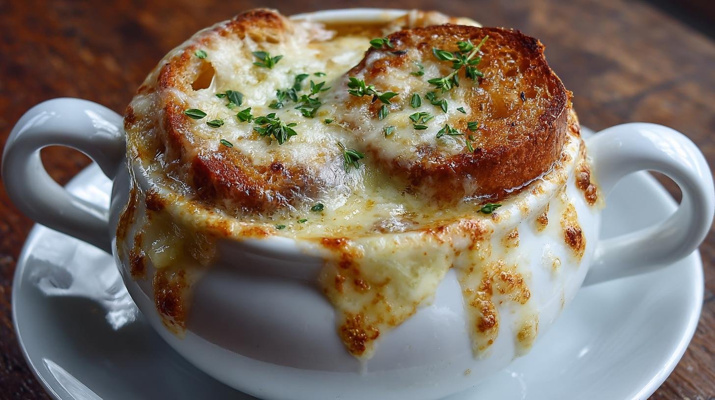 Cibulačka se sýrem a útulnou chutí bez složitých kroků