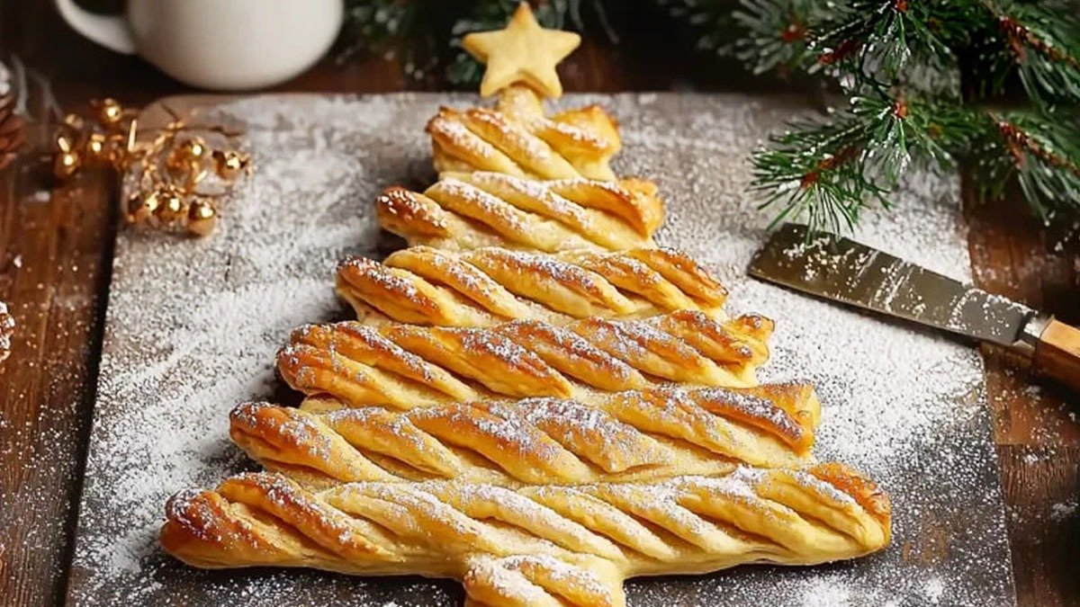 Expresní dezert na novoroční stůl: výroba krásného vrstveného vánočního stromečku