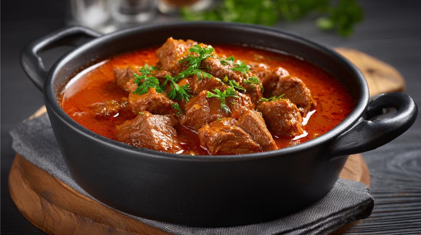 Segedinský guláš s vepřovým a způsobem pro měkké maso. Výběr masa a proč na něm záleží