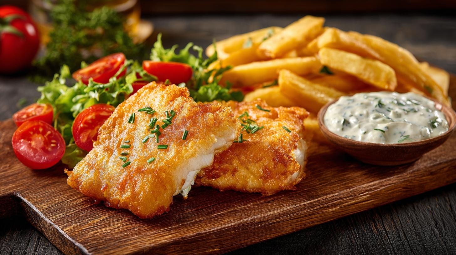 Smažený sýr s hranolky a tatarskou omáčkou, rychlá klasika. Rychlá příprava krok za krokem