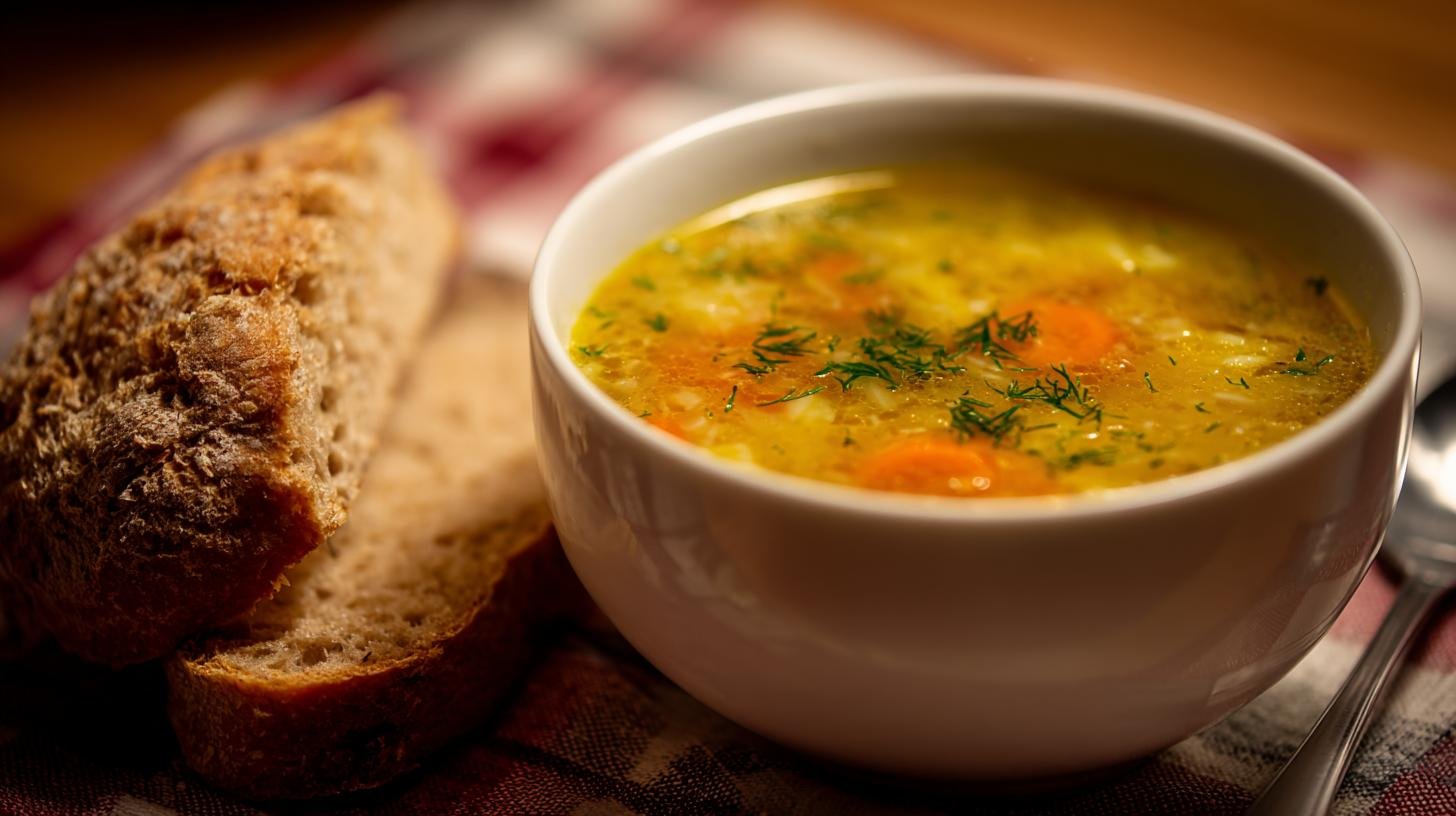 Polévka s rýží a mrkví správným způsobem pro každý den