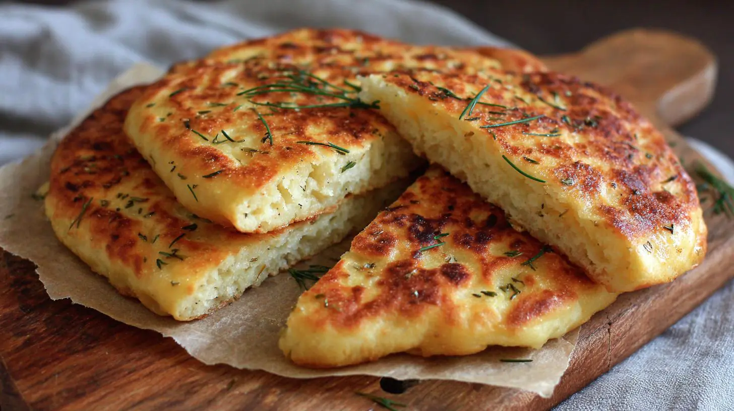 Bramborový plackový chléb s kmínem levně doma. Co připravit