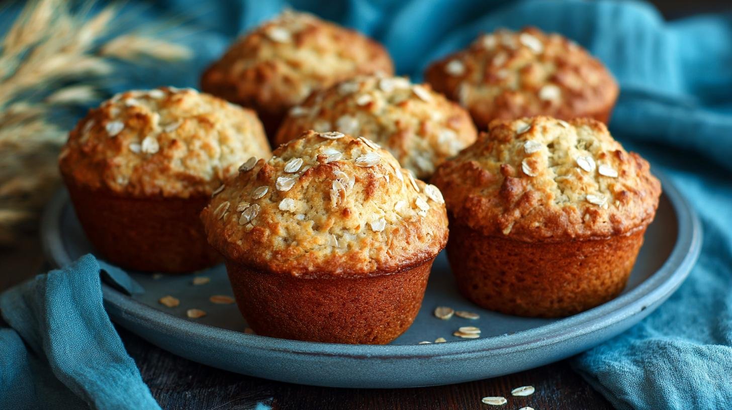 Tvarohové muffiny s ovesnými vločkami jako zdravější sladká volba