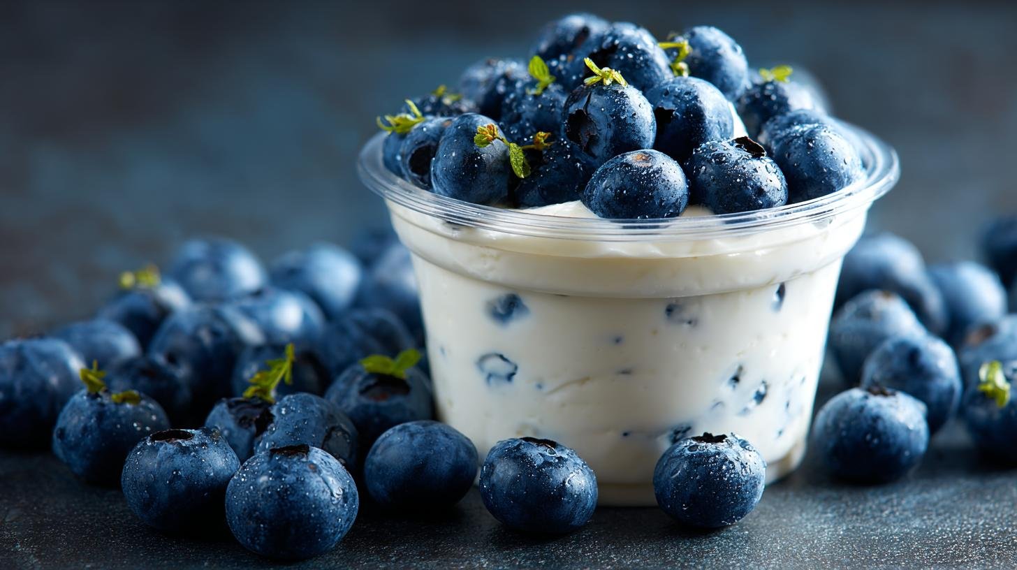 Jogurtový pohár s borůvkami jako jednoduchá svěží dobrota