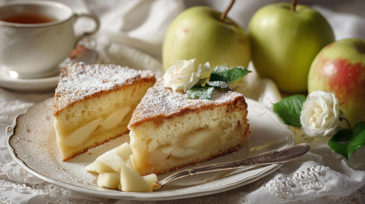 Jemné pudinkové řezy s jablky a máslem bez zbytečné práce