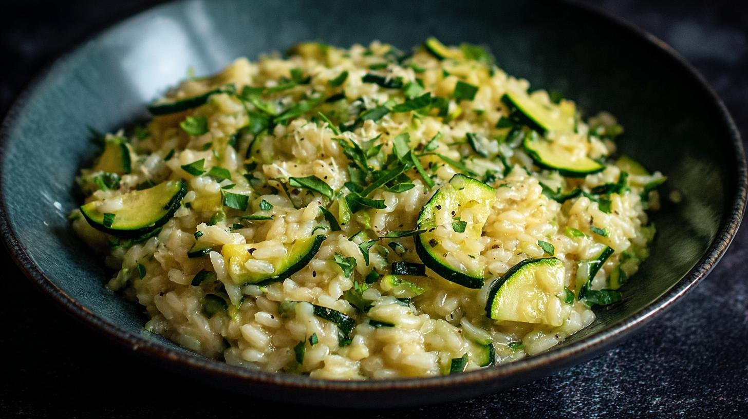 Cuketové rizoto s česnekem rychlé a lehké pro každý den. Proč si ho zamilujete