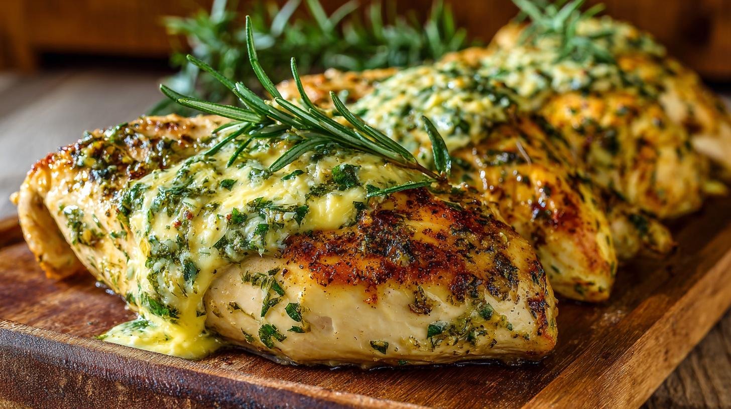 Kuřecí prsa s bylinkovým máslem pro šťavnaté a rychlé večeře. Proč to funguje