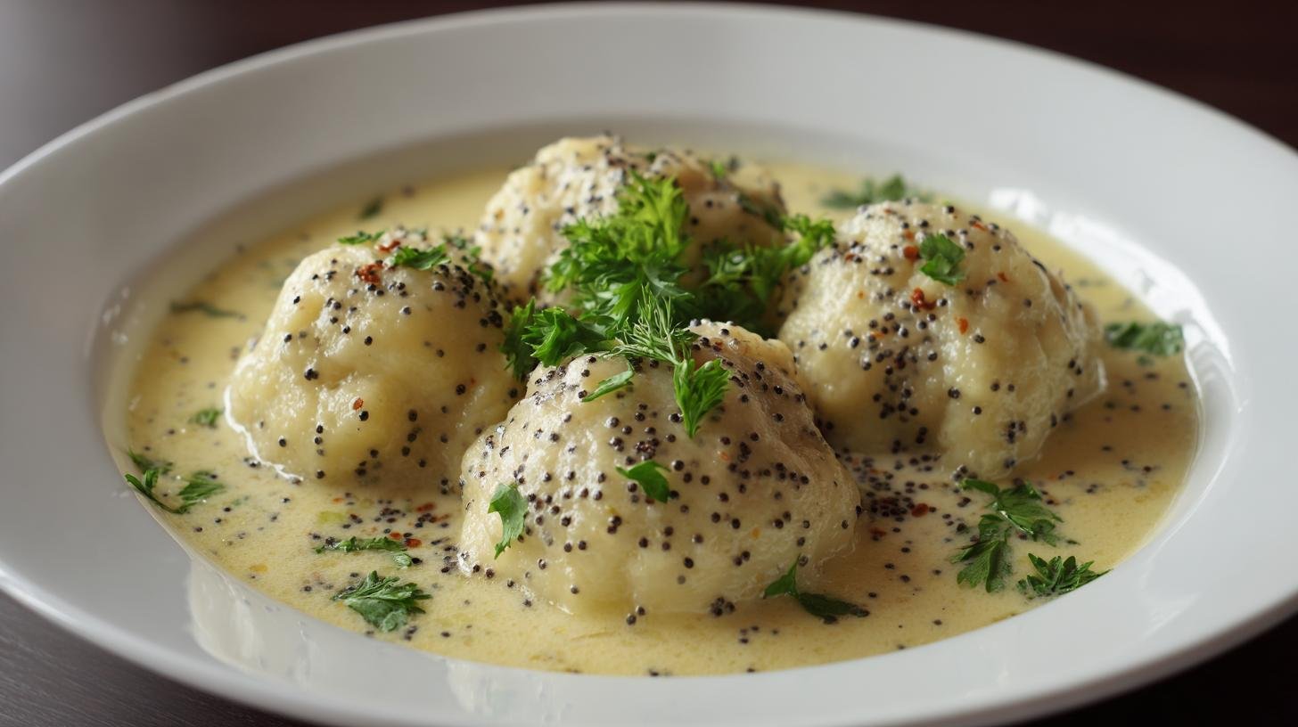 Smetanové šišky s mákem a bramborami pro klidný den. Jednoduchý recept krok za krokem