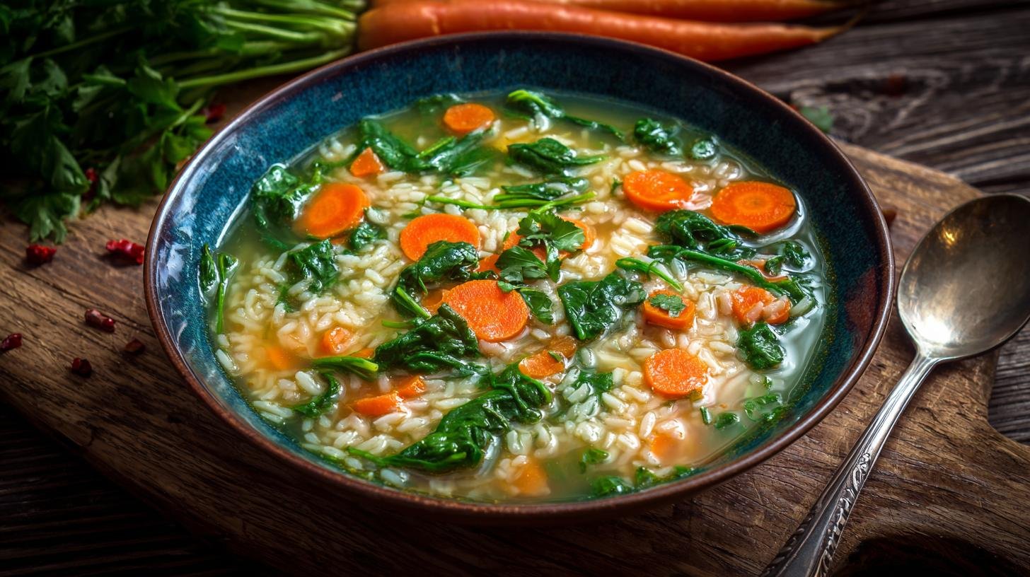 Rýžová polévka s mrkví a špenátem jako lehké řešení. Kdy vařit, jak šetřit čas a peníze Rýžová polévka s mrkví a špenátem jako lehké řešení. Kdy vařit, jak šetřit čas a peníze