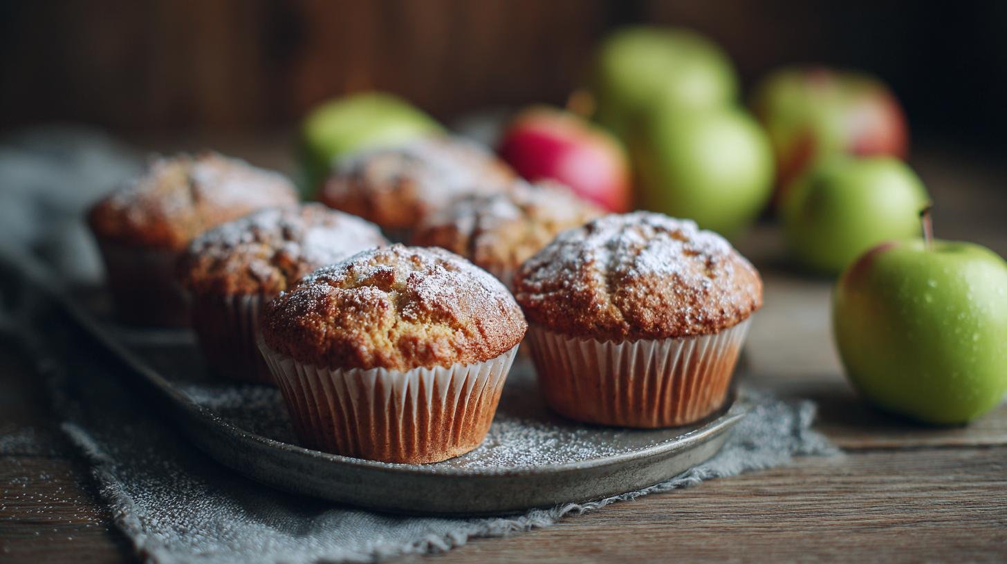 Muffiny s jablky a moukou bez chyby díky krátkému postupu. Proč to funguje
