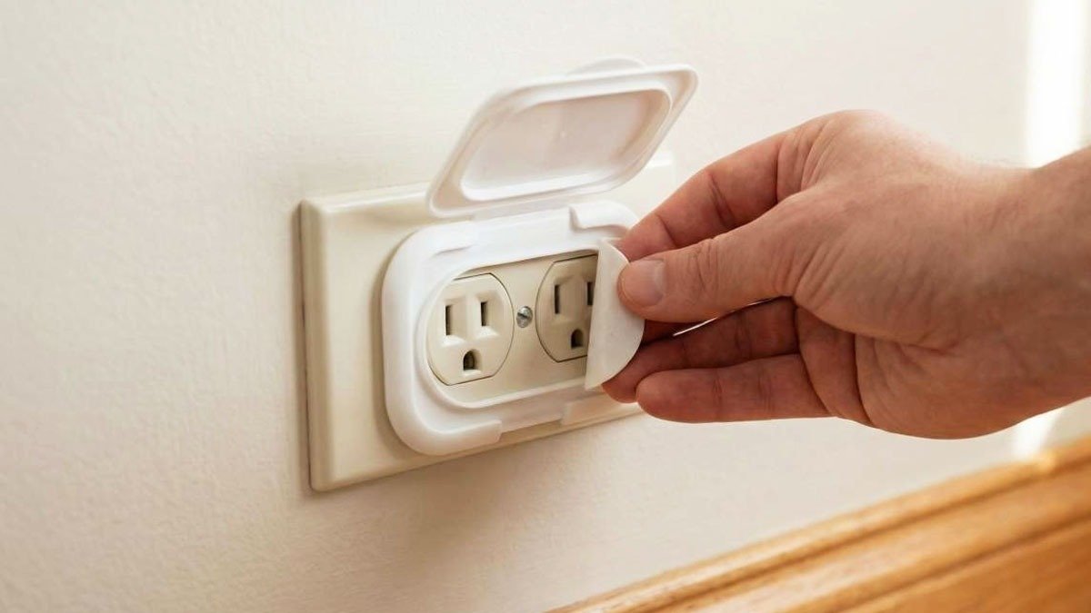 Víčko od ubrousku místo bezpečnostního krytu: Chytrý způsob, jak chránit zásuvky