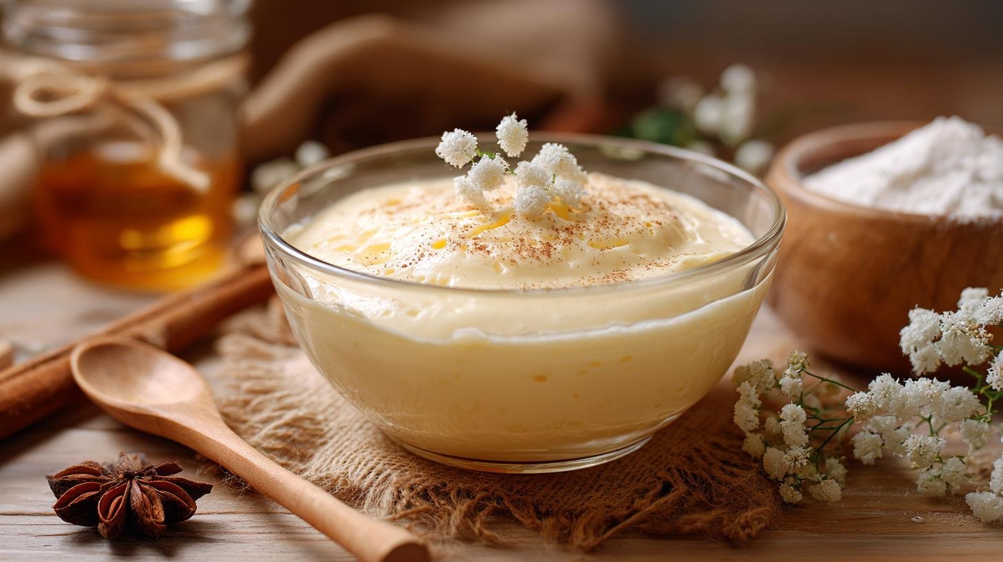 Domácí pudink z mléka a škrobu bez chyb. Suroviny a poměry