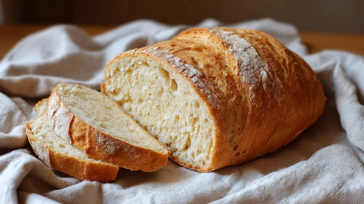 Domácí chléb z pšeničné mouky bez chyb pro začátečníky