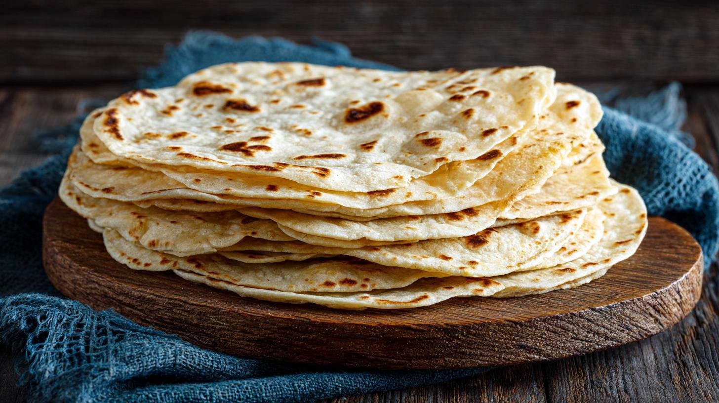 Domácí tortilla z pšeničné mouky rychle a jednoduše. Rychlý recept krok za krokem