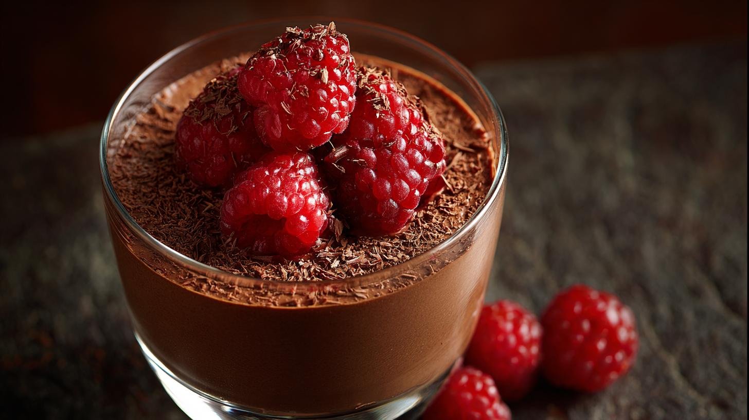 Rychlá čokoládová pěna s malinami překvapí bohatou chutí