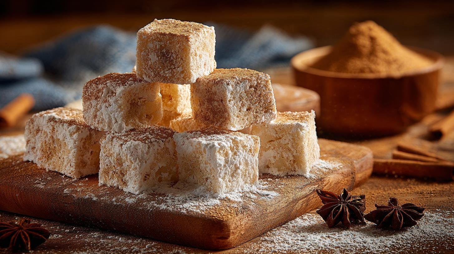 Tvarohové kostky s moukou a skořicí jako snadný sladký trik