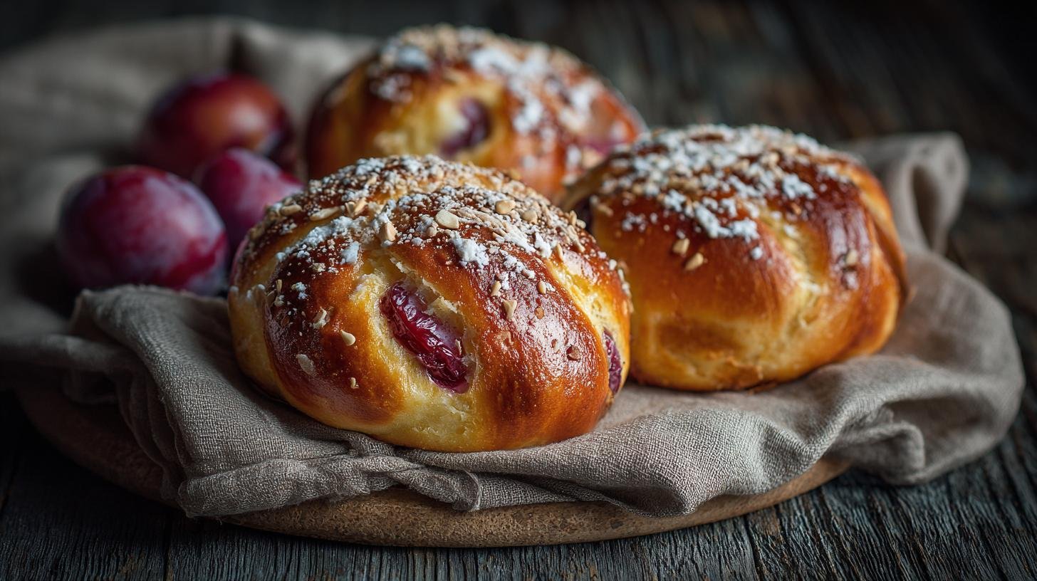 Tvarohové buchty se švestkami opravují časté chyby kynutí