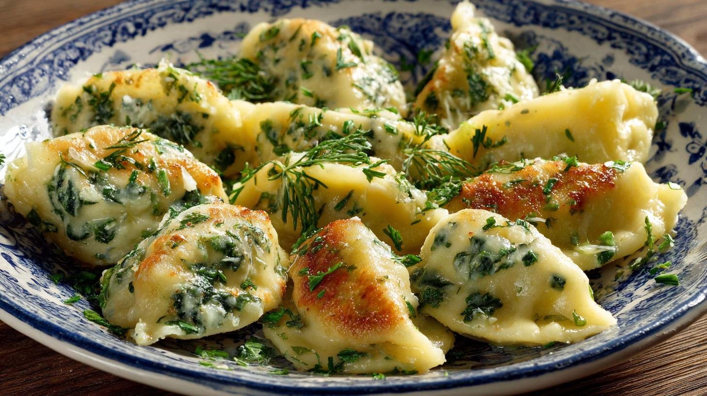 Špenátové knedlíky s máslem a sýrem, snadná domácí varianta. Krok za krokem, bez zbytečných komplikací