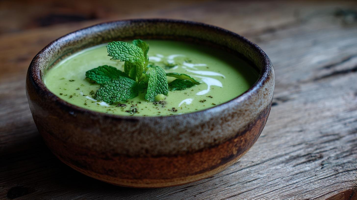 Krémová polévka z hrášku hotová za deset minut