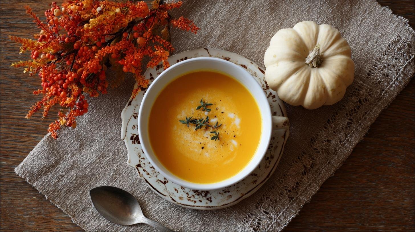 Krém z pečené dýně s kokosovým mlékem, sezónní pochoutka. Proč si ji oblíbit