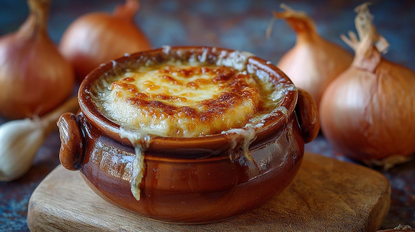 Hřejivá cibulačka s máslem a moukou na chladné večery. Recept krok za krokem