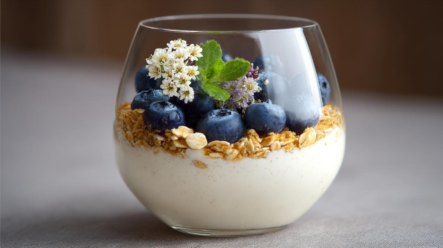 Ovesná panna cotta se smetanou a vločkami jemná a jistá