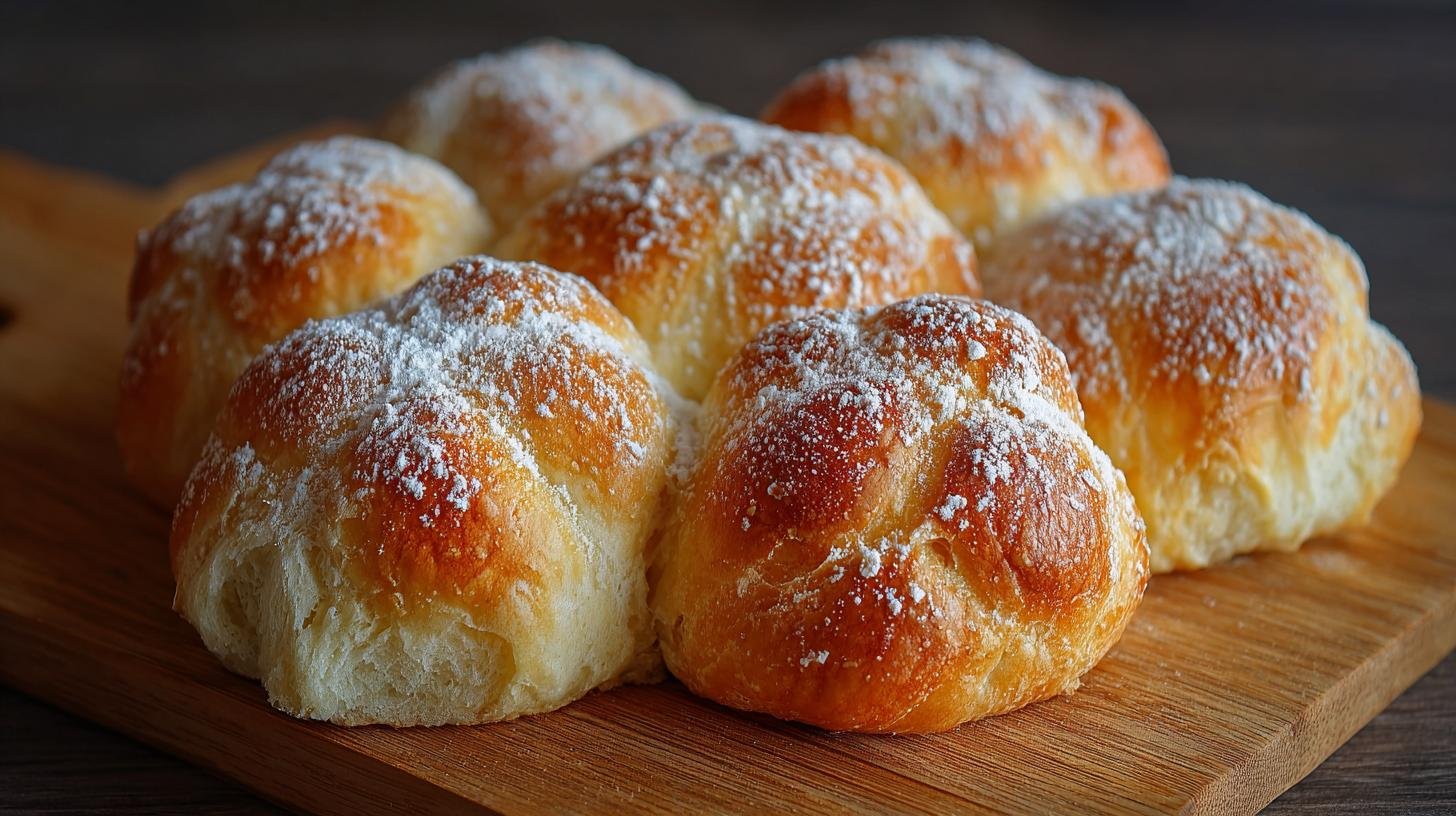 Chlebové bulky s máslem a moukou drží tvar díky triku