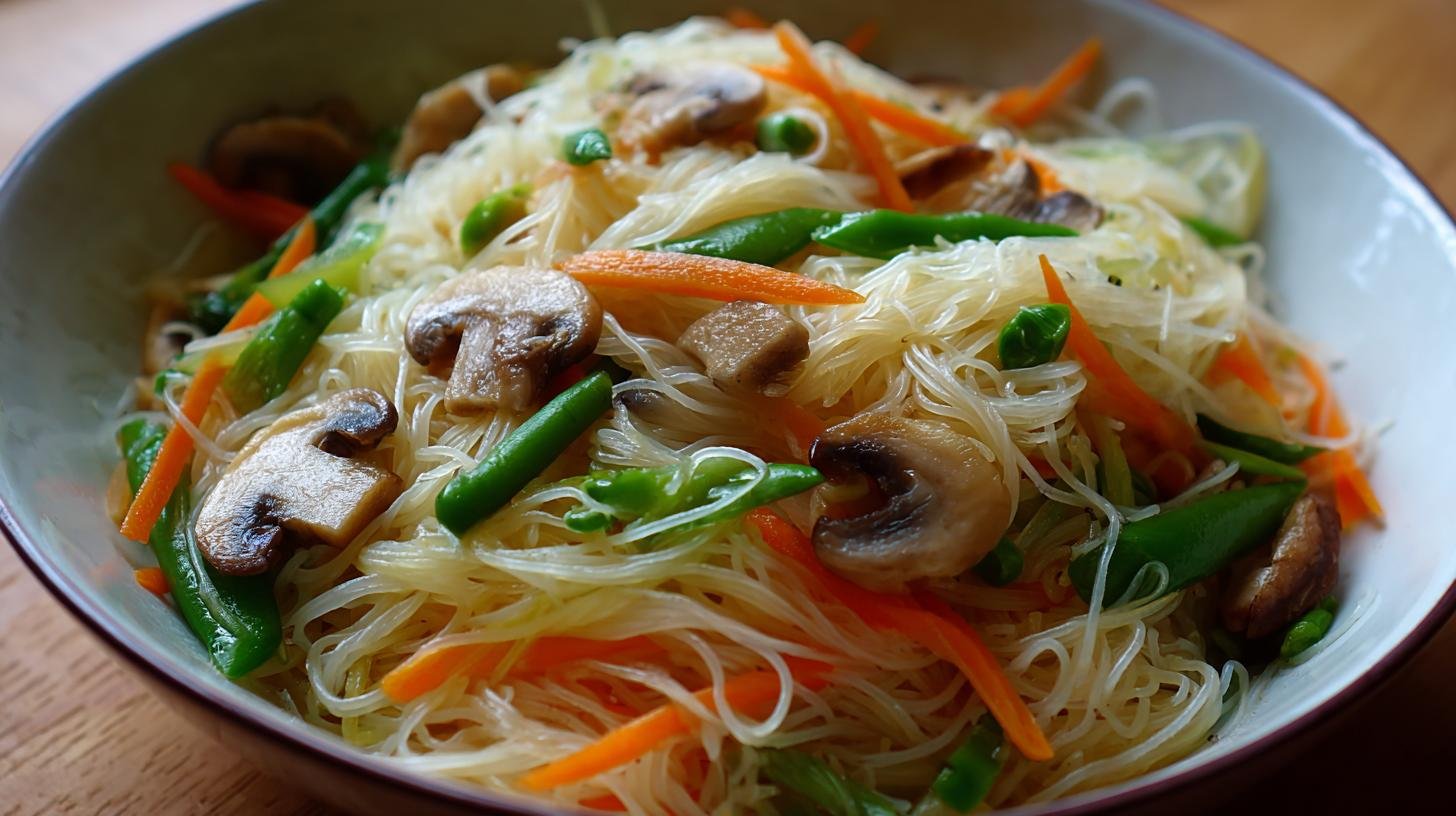 Rýžové nudle se zeleninou lehké a rychlé. Proč to funguje na každý den