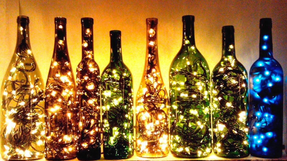 Recyklace: zachraňte láhev od šampaňského a proměňte ji v nádhernou novoroční dekoraci