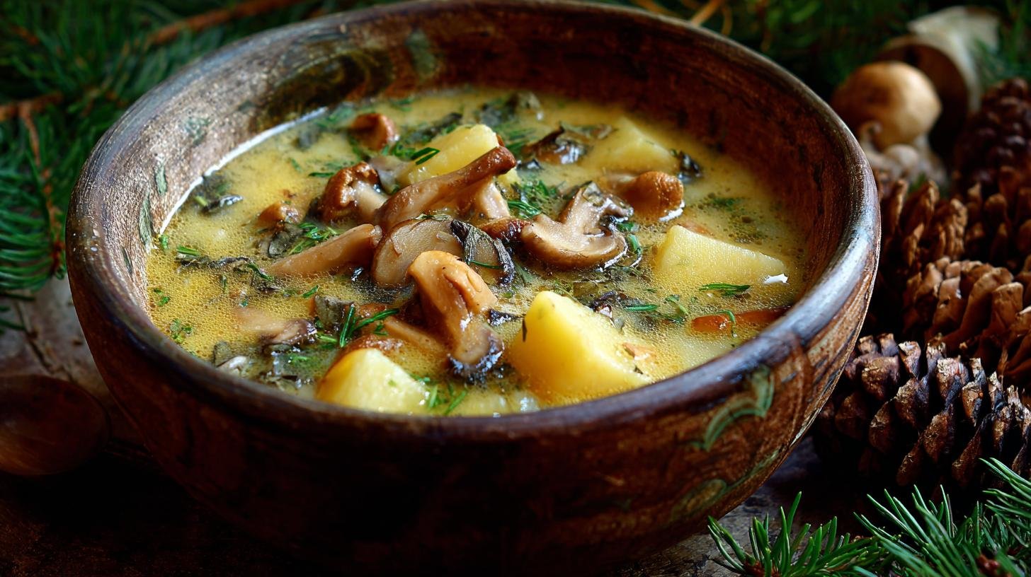 Bramboračka s houbami a domácí vůní lesa. Co dělá tuhle polévku výjimečnou