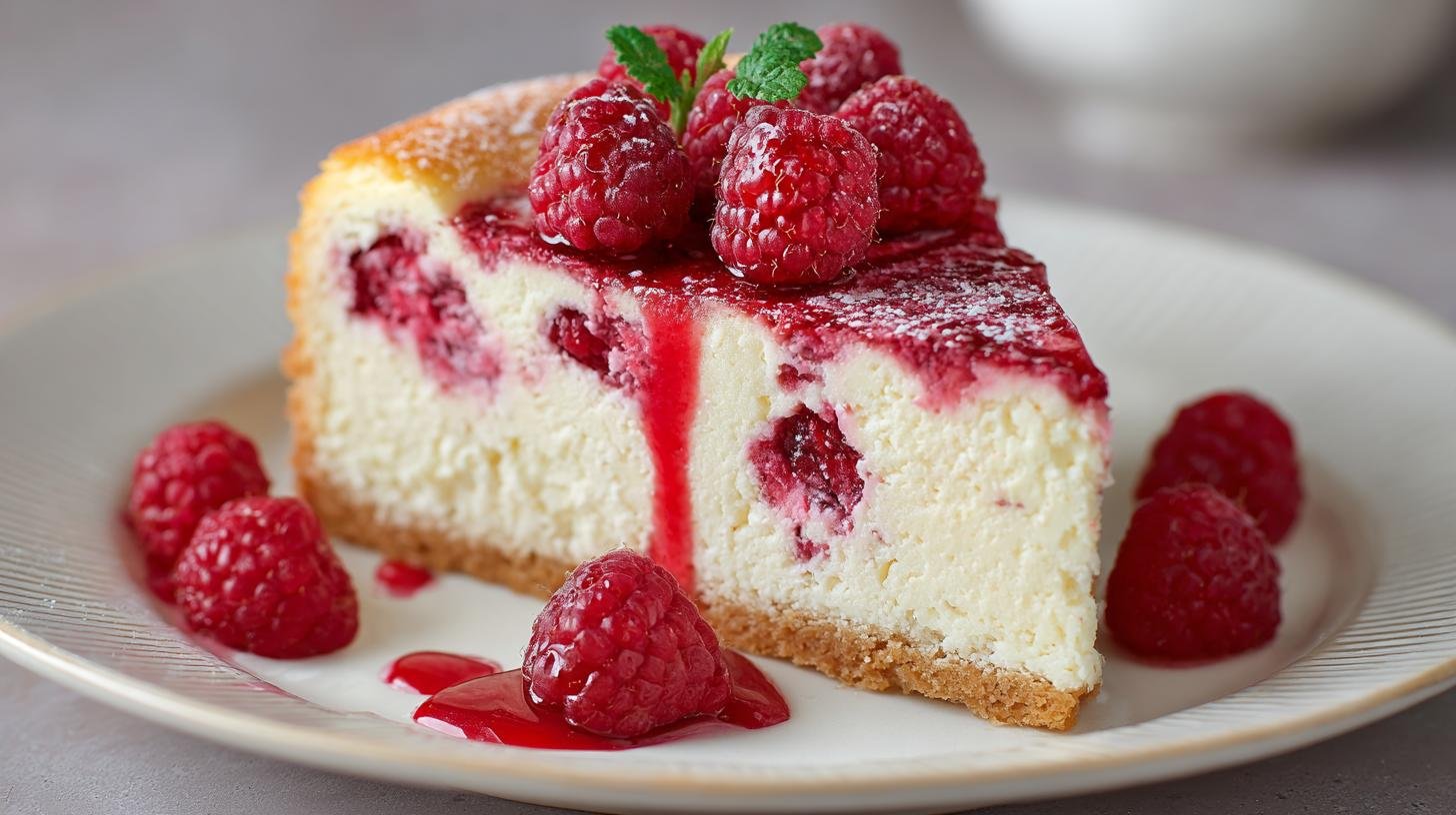 Tvarohová buchta s malinami a jednoduchým postupem pro začátečníky. Ingredience