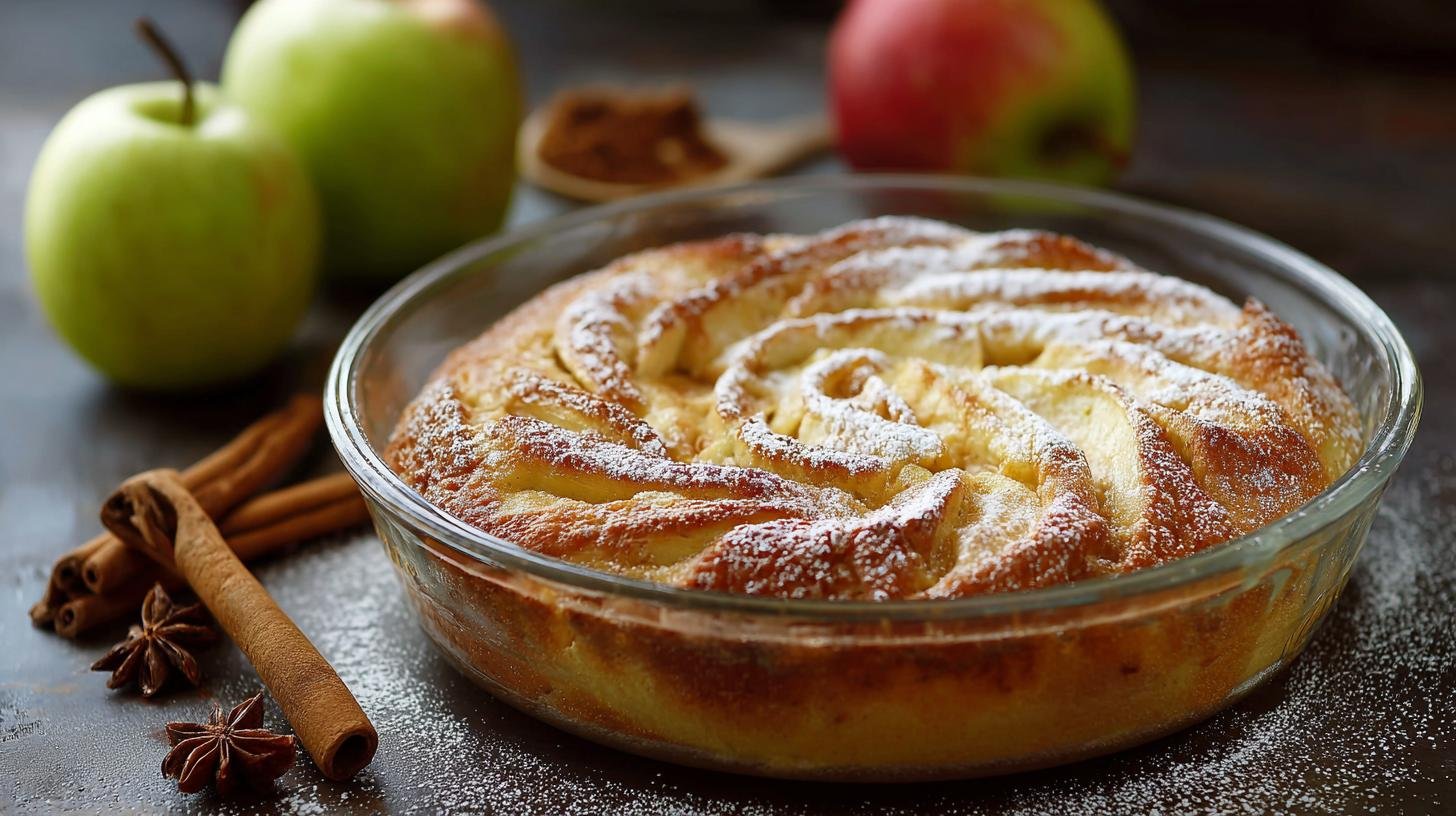 Jablečný dezert s moukou a skořicí jako jistá volba na víkend