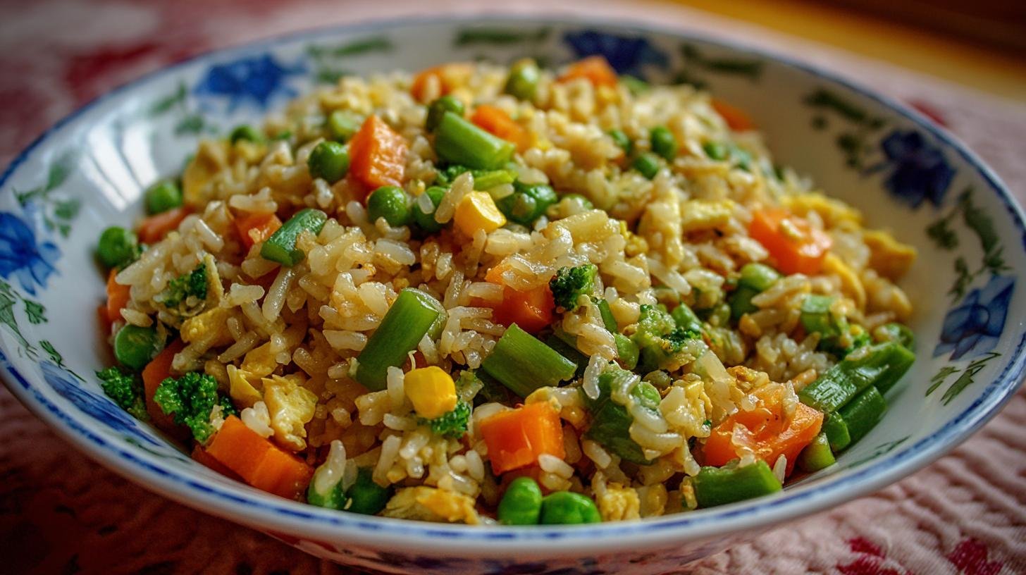 Smažená rýže se zeleninou levná minutová večeře. Proč ji uvařit právě dnes