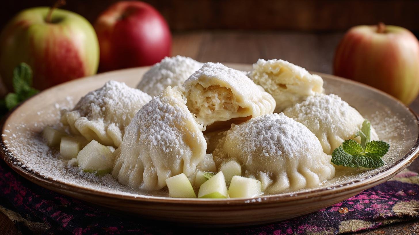 Sladké knedlíčky s tvarohem a jablky pro hřejivou domácí náladu
