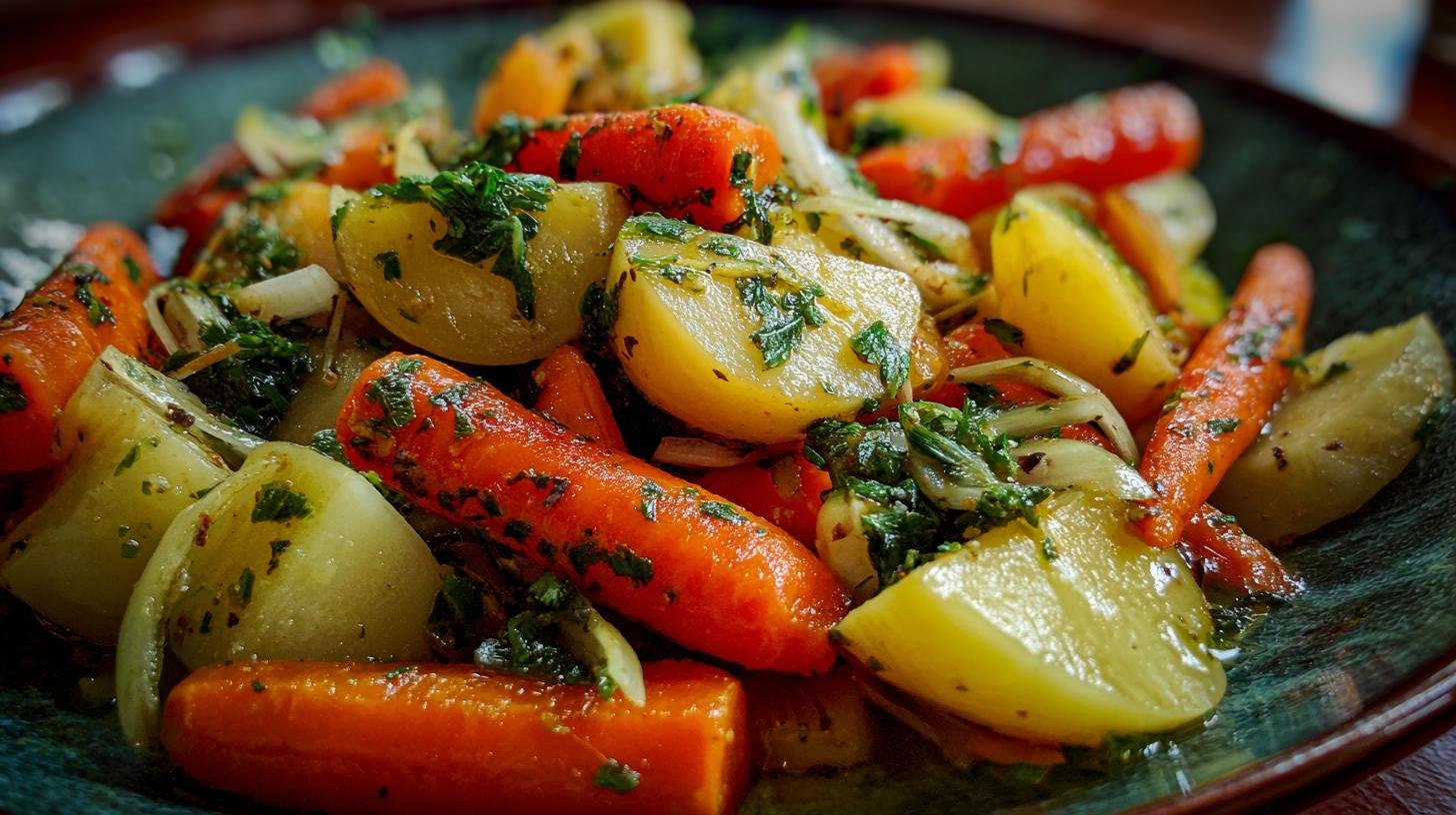 Rychlá zeleninová směs s bramborami a mrkví pro lehký oběd. Proč tento pokrm funguje