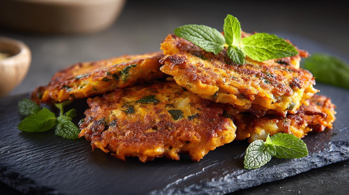 Mrkvové placičky s cibulí ideální pro zdravý začátek týdne