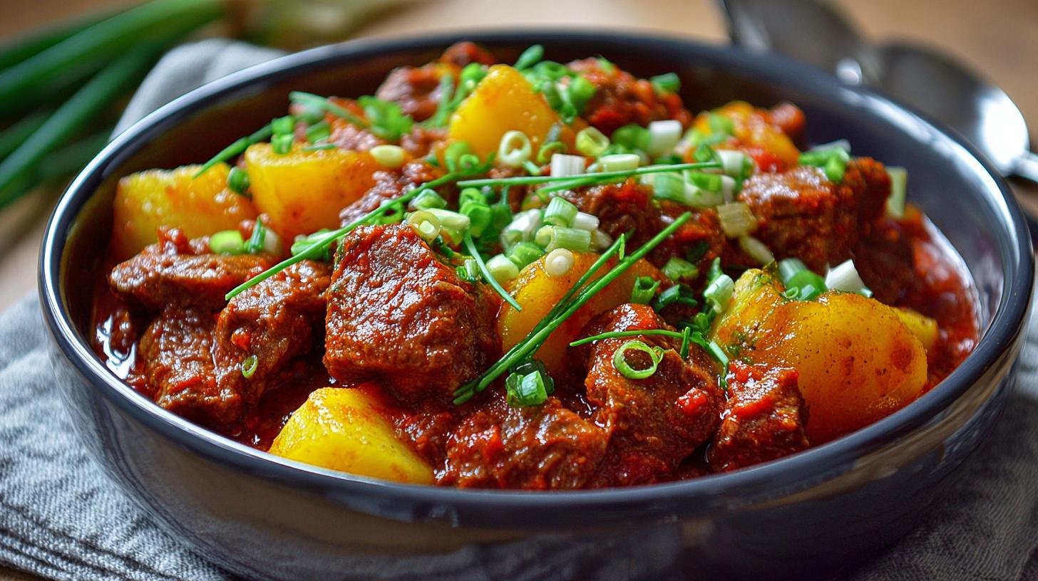 Snadný hovězí guláš s bramborami a cibulí pro jistý výsledek. Tipy pro jistý výsledek