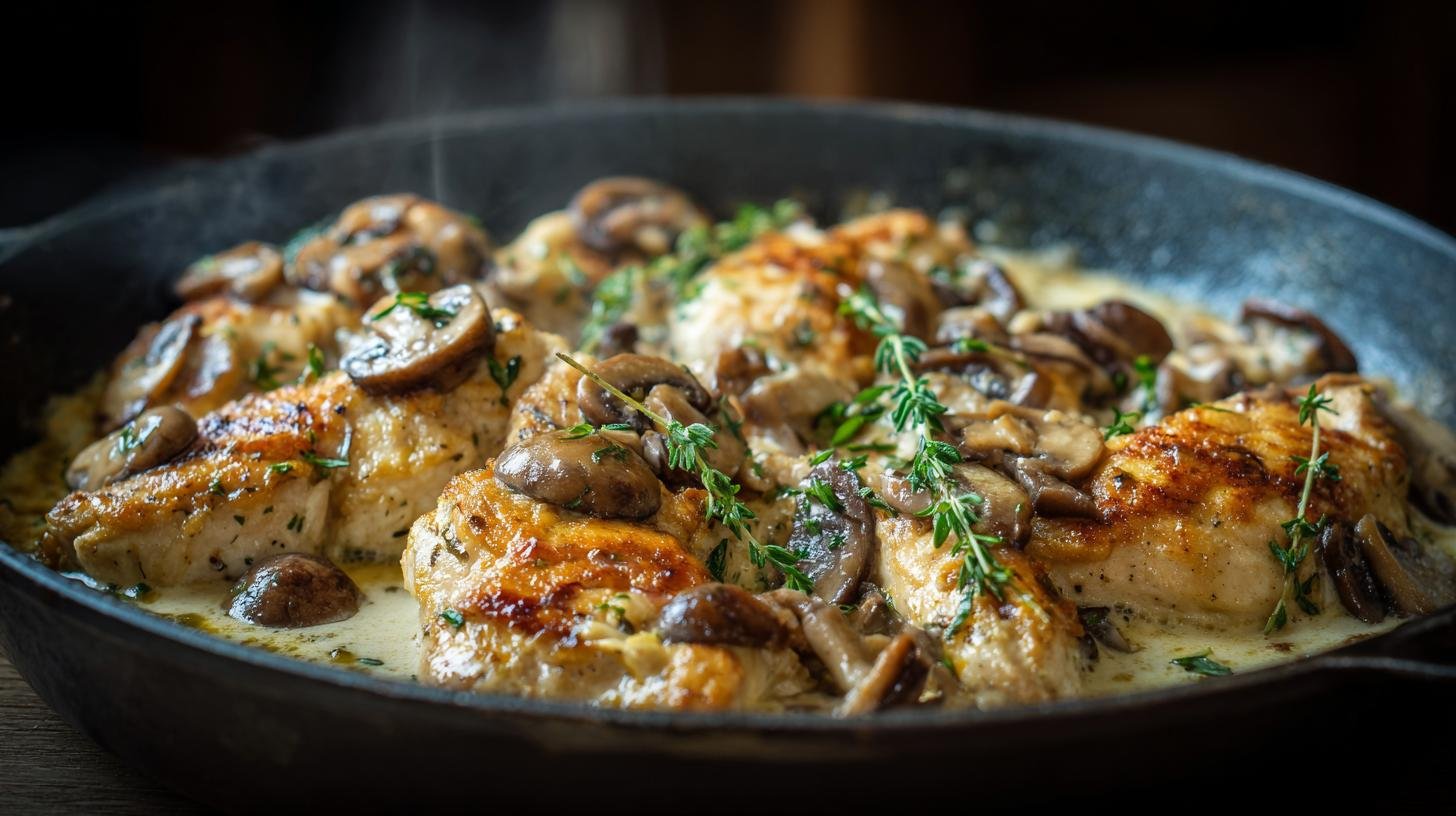 Kuřecí prsa s žampiony a úsporným receptem pro každý den